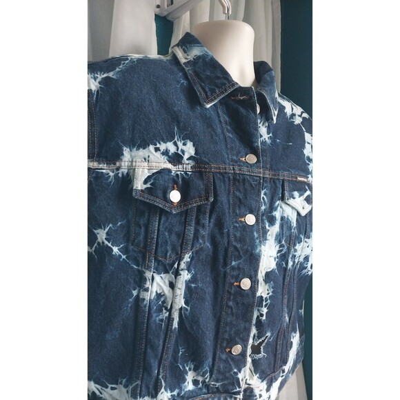 Vintage Men's 2XL Denim Vest Acid Wash  Parkers Jeans - Picture 2 of 7